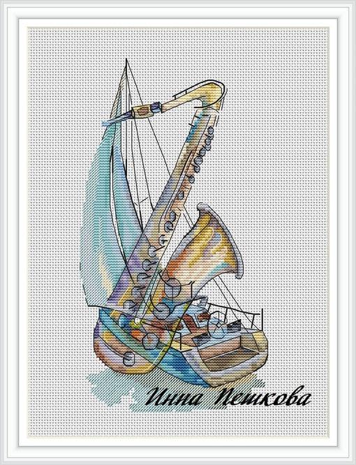 Music Of The Wind - PDF Cross Stitch Pattern