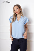 Baby blue top