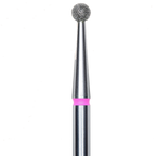 DIAMOND NAIL DRILL BIT, "BALL", RED, HEAD DIAMETER 2.5MM (FA01R025) - STALEKS™