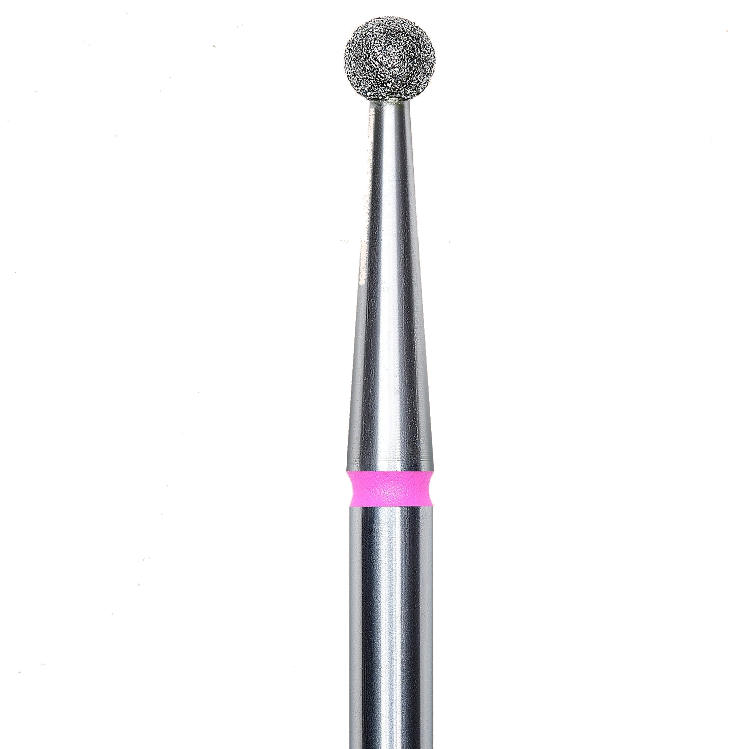 DIAMOND NAIL DRILL BIT, "BALL", RED, HEAD DIAMETER 2.5MM (FA01R025) - STALEKS™