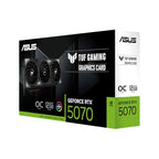 ASUS TUF Gaming GeForce RTX ™ 5070 12GB GDDR7 OC Edition Gaming Graphics Card (PCIe® 5.0, HDMI®/DP 2.1, 3.125-slot, Military-Grade Components, Protective PCB Coating, axial-tech Fans)