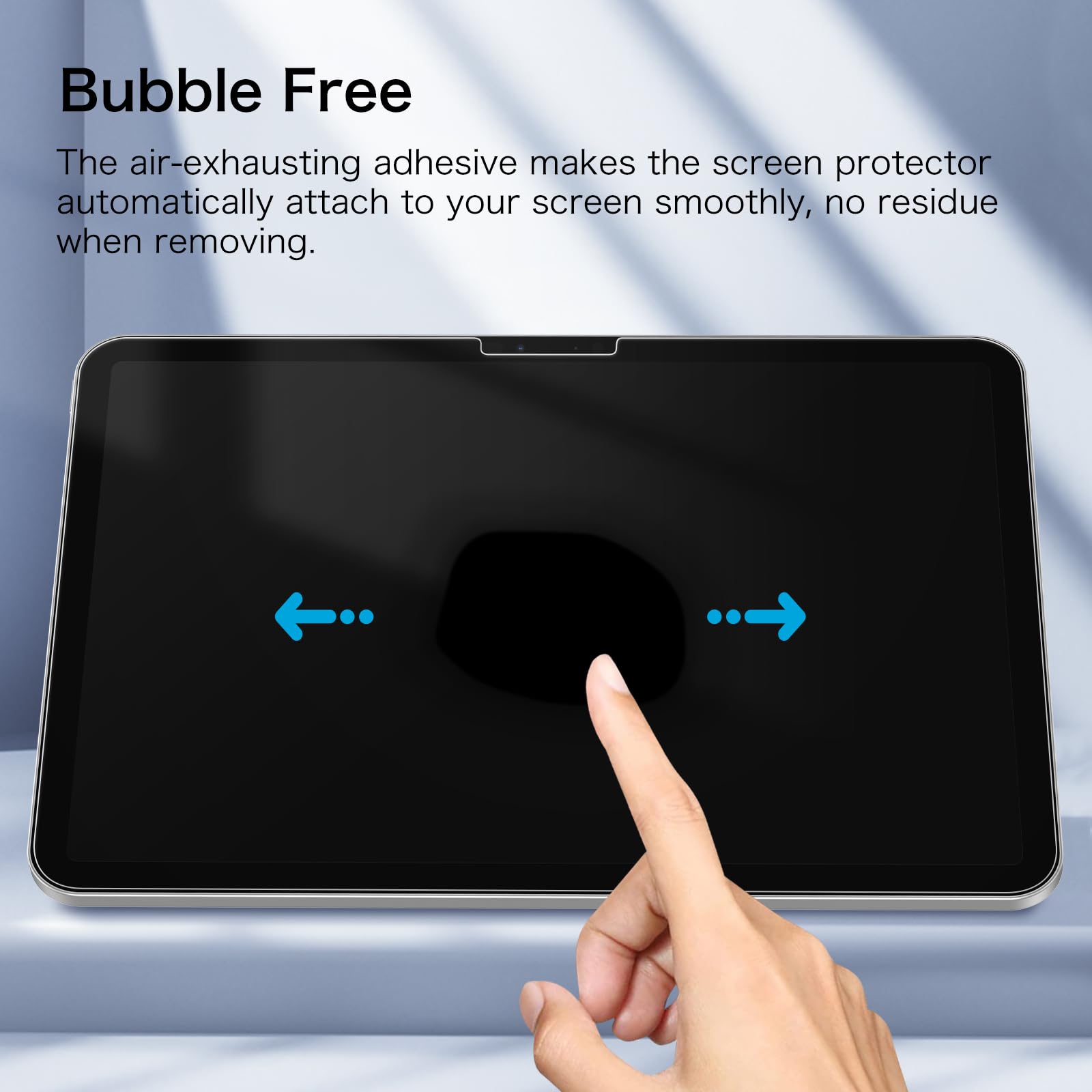 Fintie 2-Pack Screen Protector for iPad Pro 11-inch (M4) 2024 (Model Number: A2836/A2837/A3006), [Support Face ID] Anti Scratch Premium HD Clear 9H Hardness Tempered Glass Screen Protector