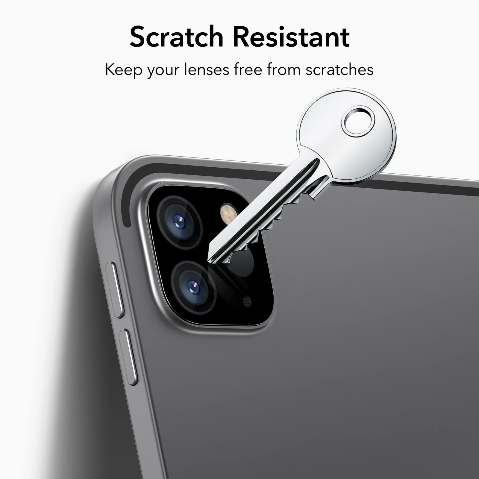 ESR 2 Pack Camera Lens Protector Compatible with iPad iPad Pro11/13 2024, Pro 12.9/11 Inch (2022/2021/2020), 9H Anti-Scratch Tempered Glass, HD Clarity, 3D Full Coverage