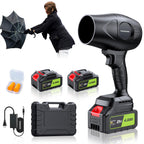 980,000 RPM Cordless Leaf Blower - 21V Electric Handheld Leaf Blower with 2×4.0Ah Batteries & Fast Charger - Lightweight for Patio, Lawn, Yard, Deck Cleaning