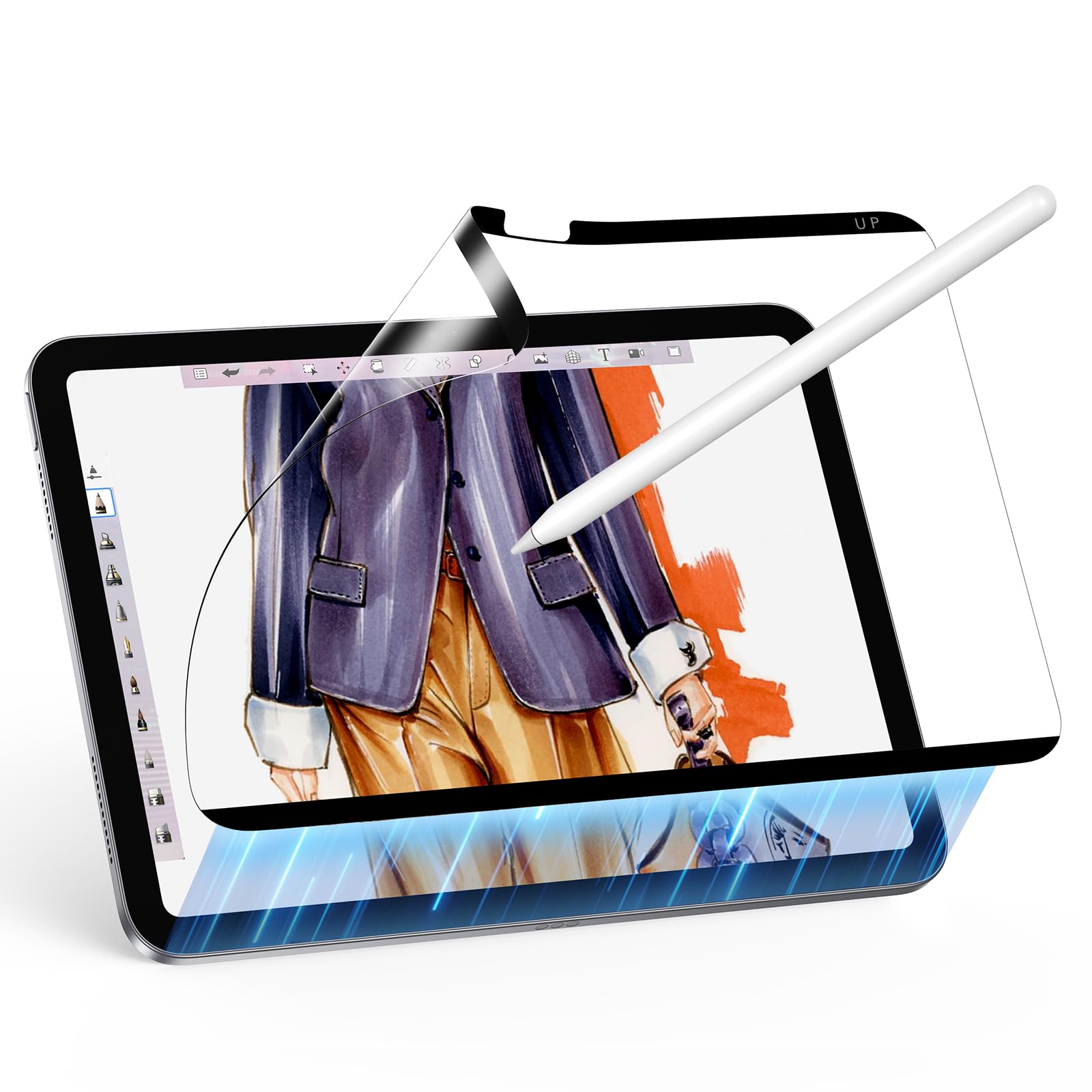 ESR Paper-Feel Magnetic Screen Protector for iPad Air 11 Inch M3/M2 (7th/6th Gen, 2025/2024), Write and Draw Like on Paper, Detachable and Reusable, Compatible with Tempered Film, Matte, Anti-Glare