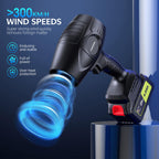 980,000 RPM Cordless Leaf Blower - 21V Electric Handheld Leaf Blower with 2×4.0Ah Batteries & Fast Charger - Lightweight for Patio, Lawn, Yard, Deck Cleaning