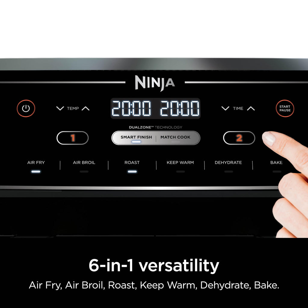 Ninja Dual Zone Air Fryer - 6-in-1 Cooking Functions | 10QT Capacity