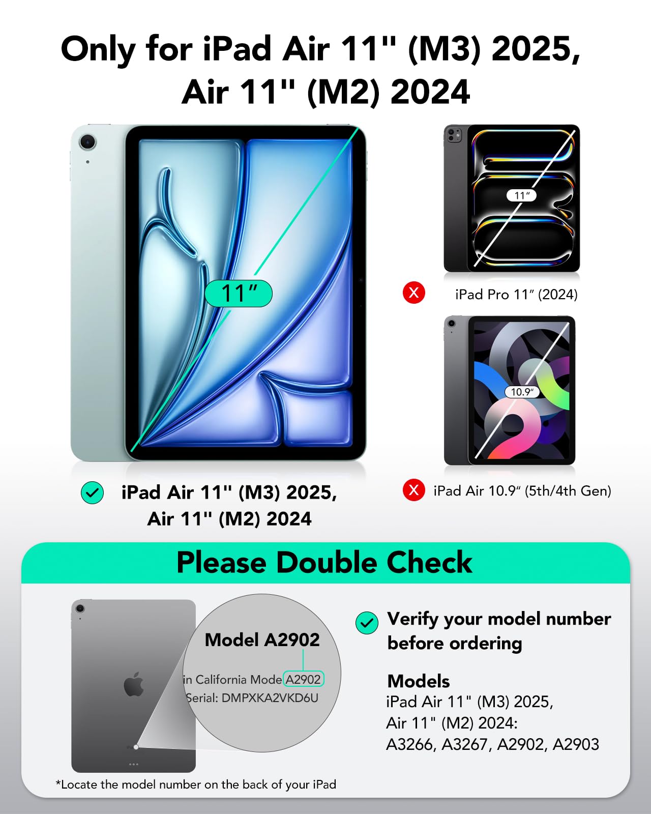 ESR Paper-Feel Magnetic Screen Protector for iPad Air 11 Inch M3/M2 (7th/6th Gen, 2025/2024), Write and Draw Like on Paper, Detachable and Reusable, Compatible with Tempered Film, Matte, Anti-Glare