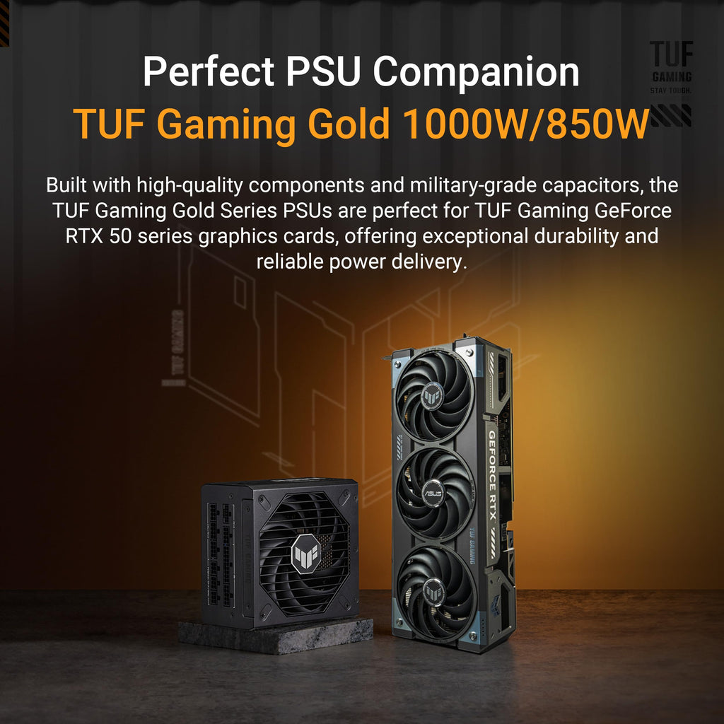 ASUS TUF Gaming GeForce RTX ™ 5070 12GB GDDR7 OC Edition Gaming Graphics Card (PCIe® 5.0, HDMI®/DP 2.1, 3.125-slot, Military-Grade Components, Protective PCB Coating, axial-tech Fans)