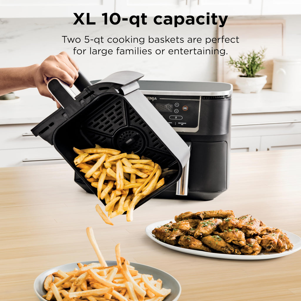 Ninja Dual Zone Air Fryer - 6-in-1 Cooking Functions | 10QT Capacity
