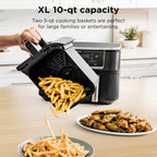 Ninja Dual Zone Air Fryer - 6-in-1 Cooking Functions | 10QT Capacity