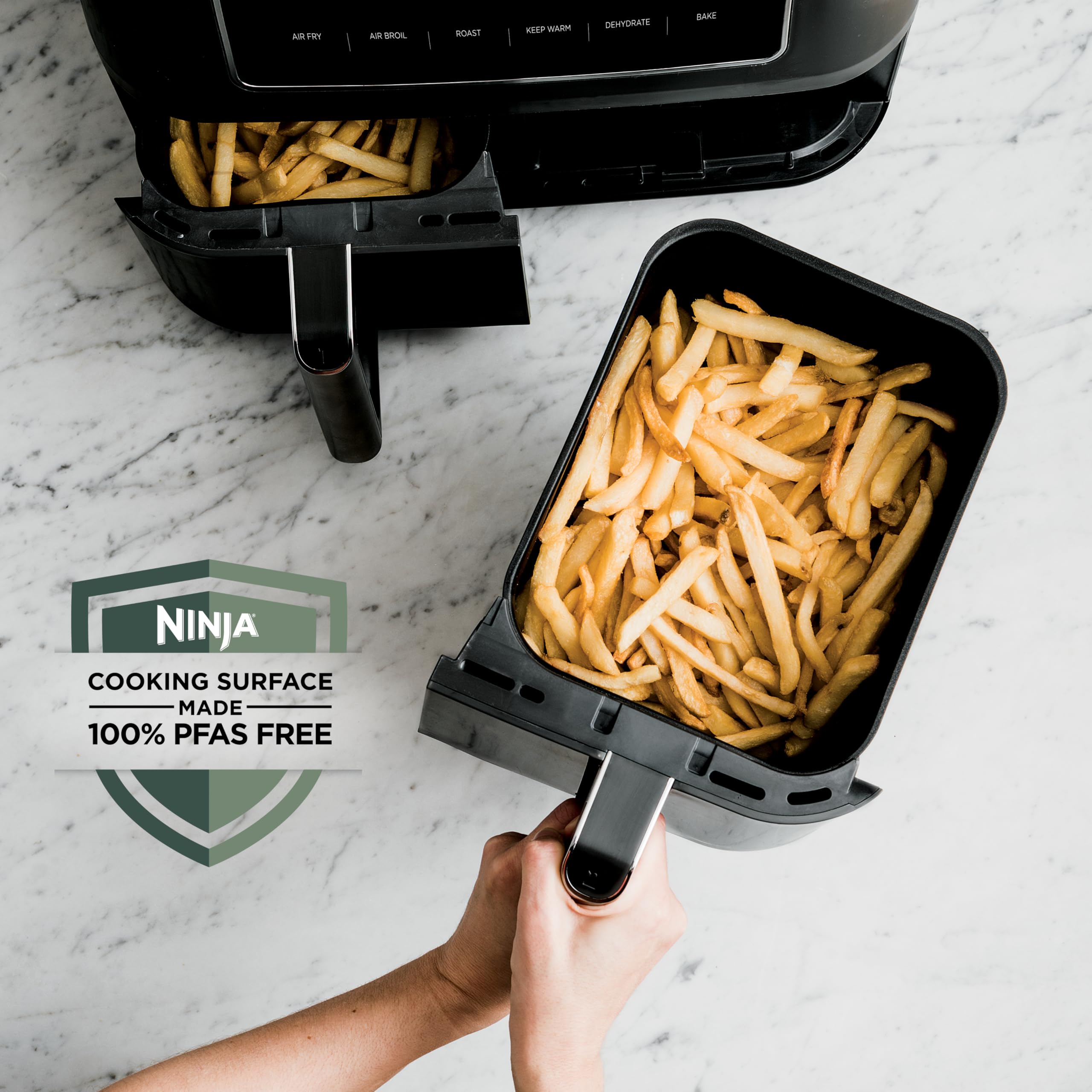 Ninja Dual Zone Air Fryer - 6-in-1 Cooking Functions | 10QT Capacity