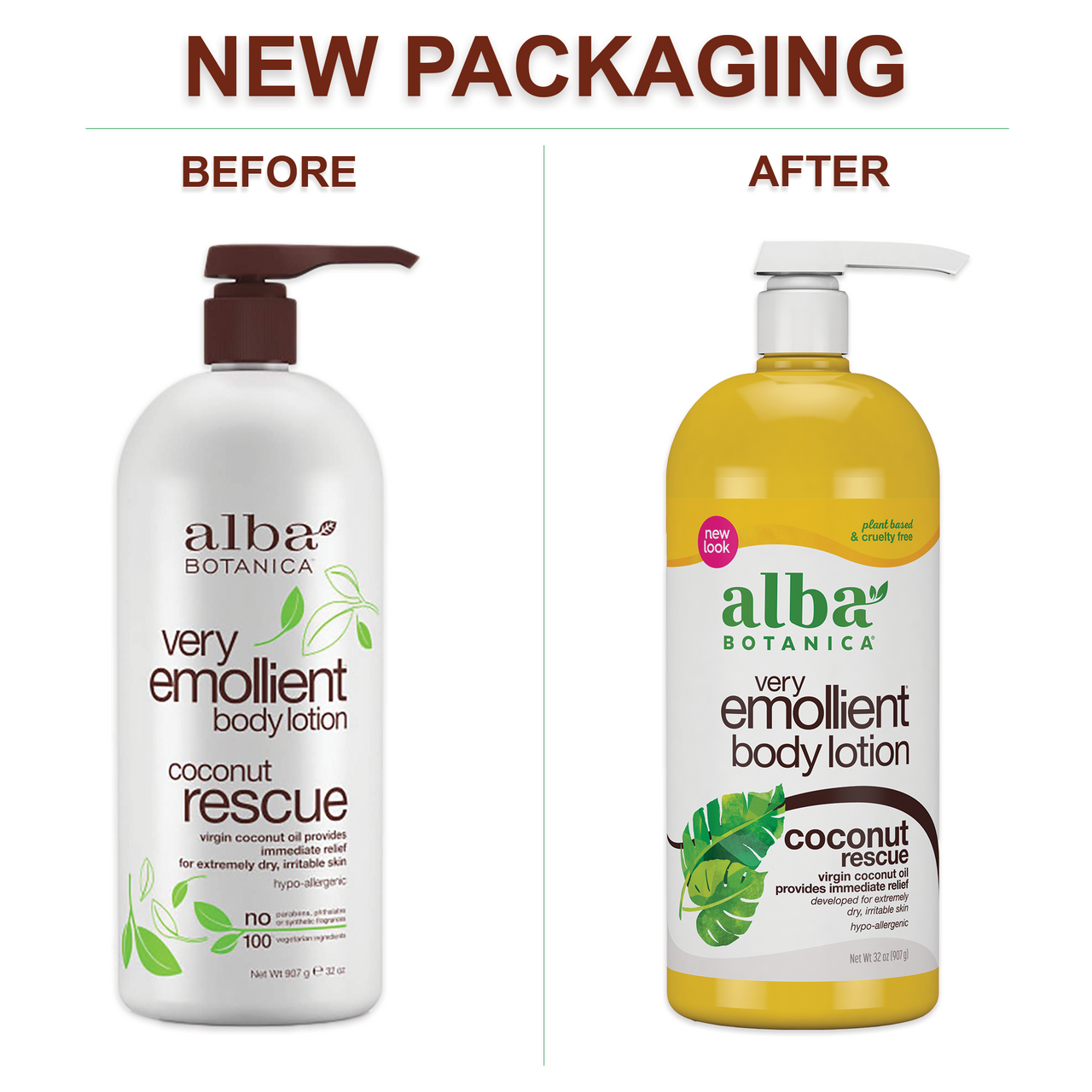 Alba Very Emollient Body Lotion Coconut Rescue (1x32 OZ)