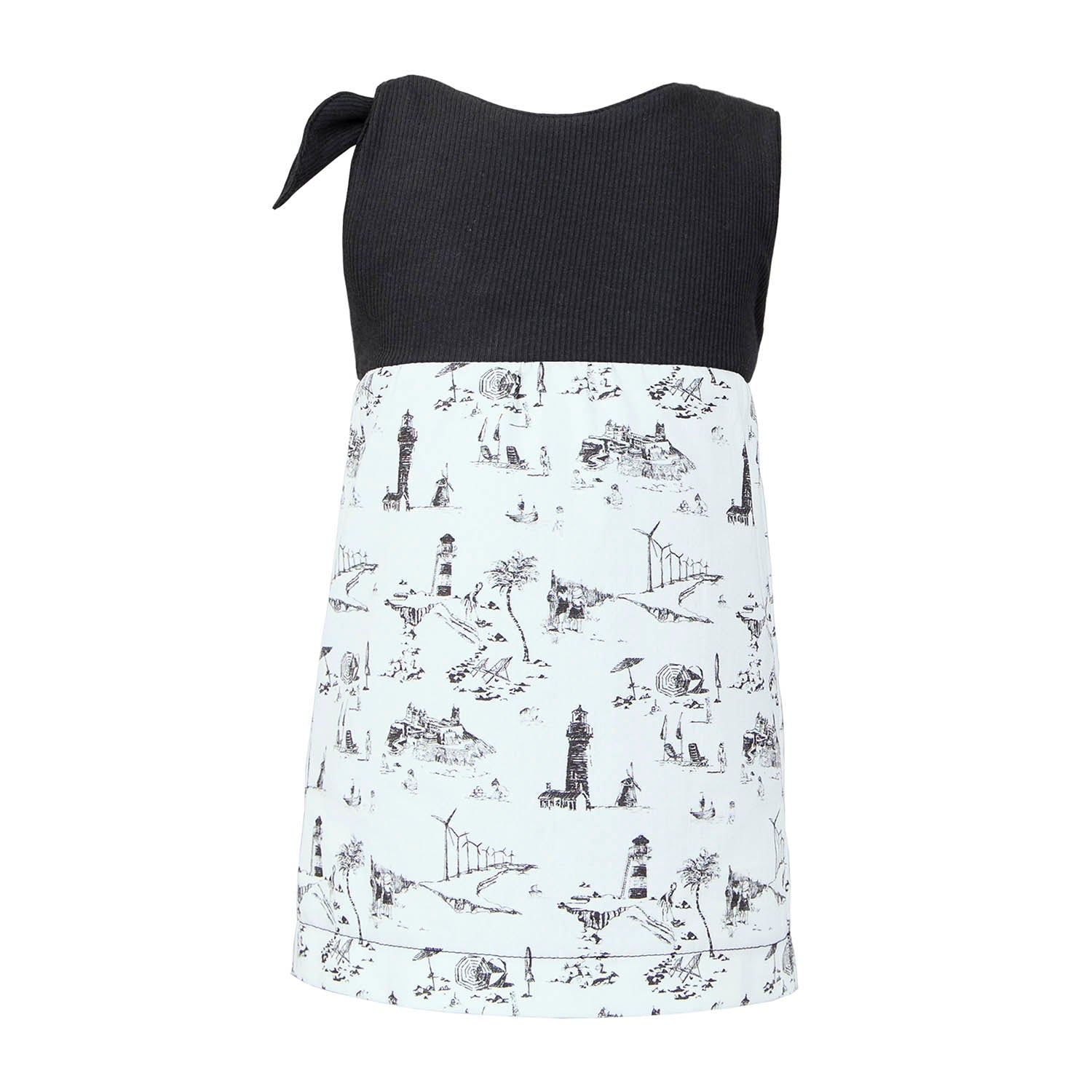 Baby Dress with Vintage  Print