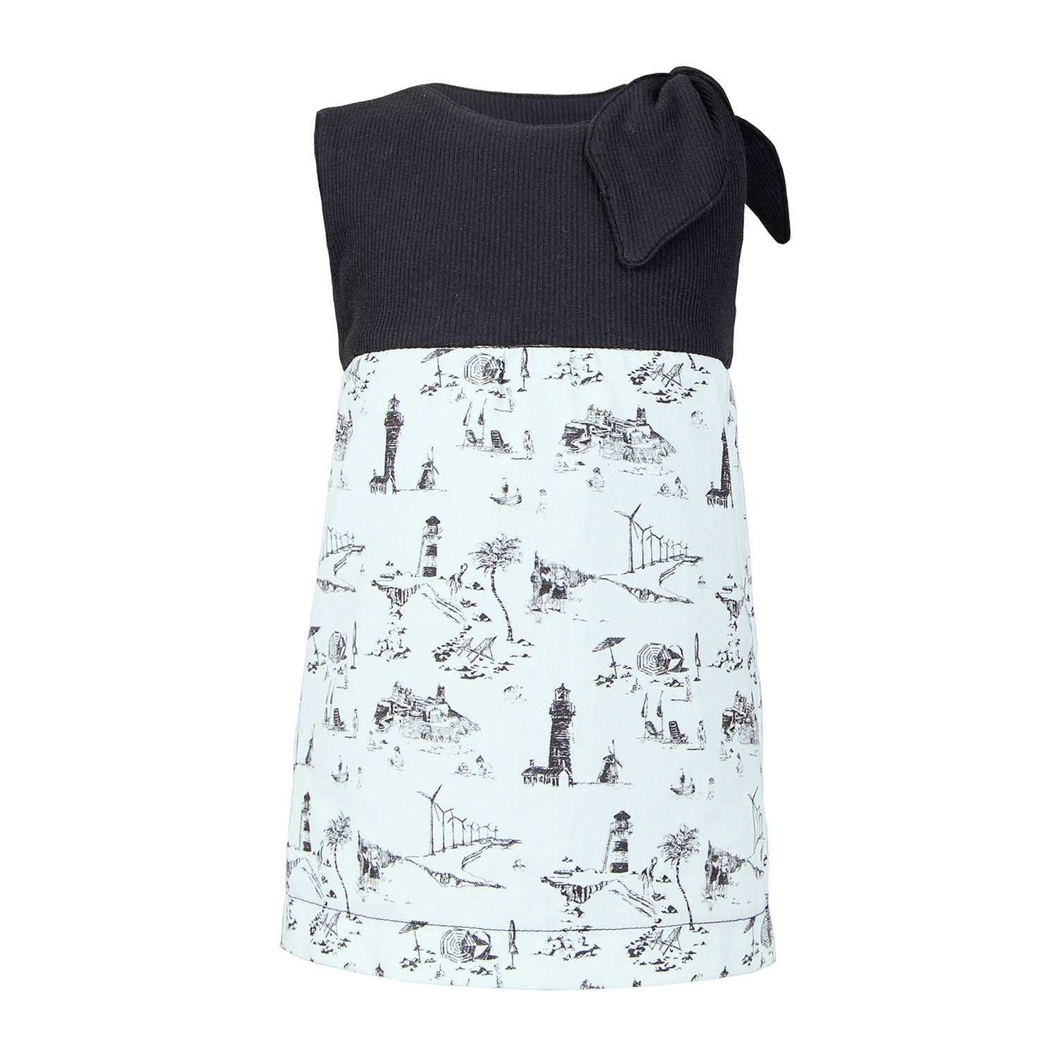 Baby Dress with Vintage  Print