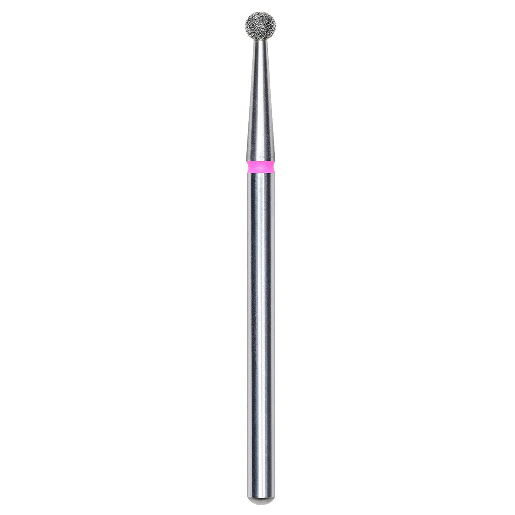 DIAMOND NAIL DRILL BIT, "BALL", RED, HEAD DIAMETER 2.5MM (FA01R025) - STALEKS™