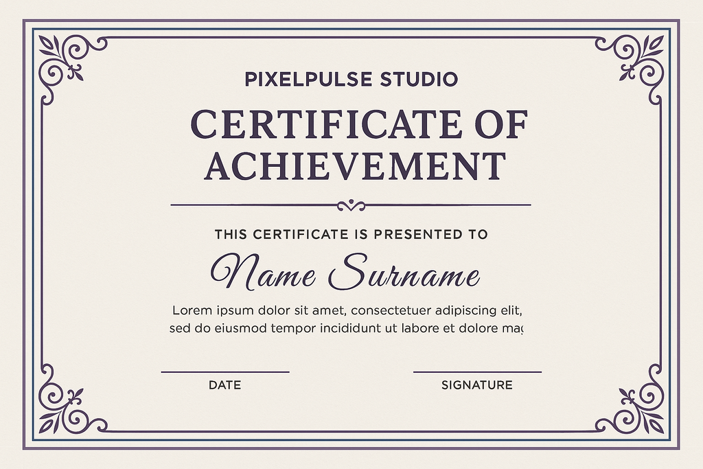Certificate Template