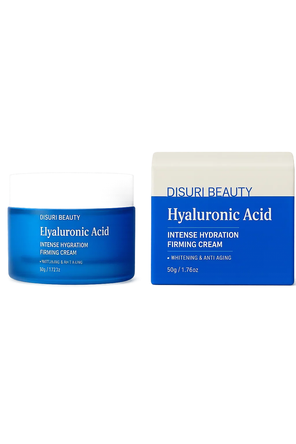 DISURI Beauty Hyaluronic Acid Intense Hydration Firming Cream – Anti-Aging, 1.76 oz